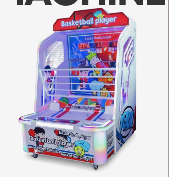 Kids duo arcade basketball machine by BounceParkSG