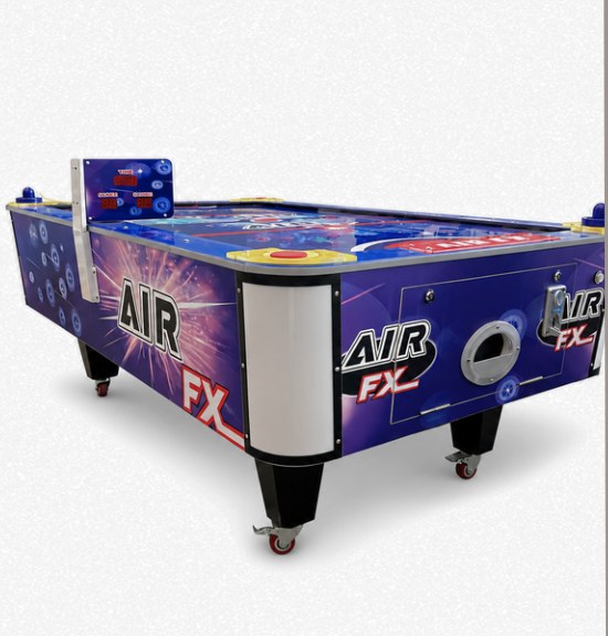 LED air hockey table by BounceParkSG