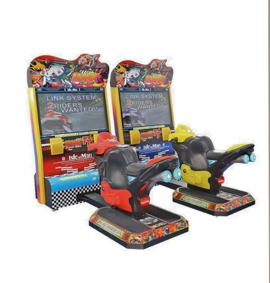 Motorcycle racing arcade simulator by BounceParkSG