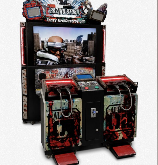 Razing Storm arcade shooting machine by BounceParkSG