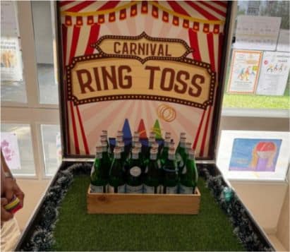 Bottle Ring Toss carnival game by BounceParkSG