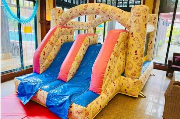 Bubble Tea themed bouncy castle by BounceParkSG