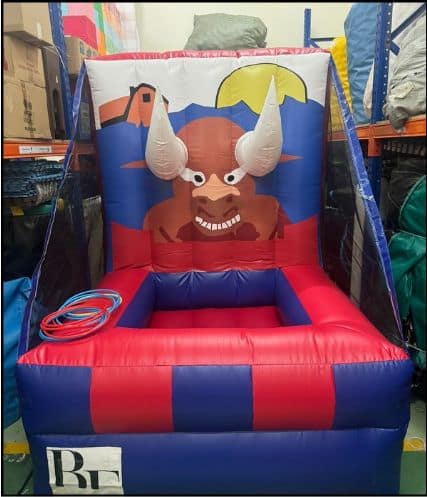 Bull Horn Hook inflatable game by BounceParkSG