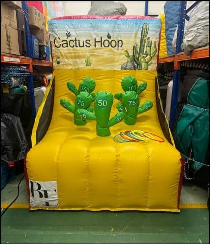 Cactus Ring Toss inflatable game by BounceParkSG