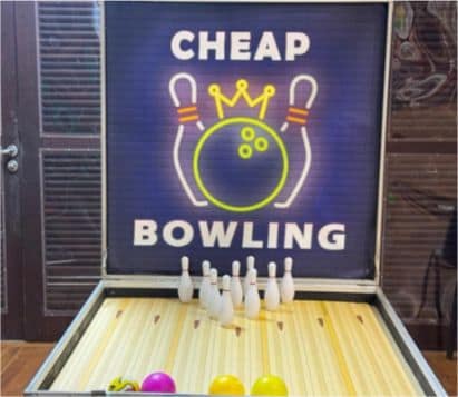 Mini Bowling carnival game by BounceParkSG