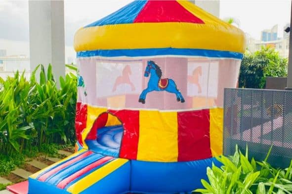 Circus themed bouncy castle by BounceParkSG