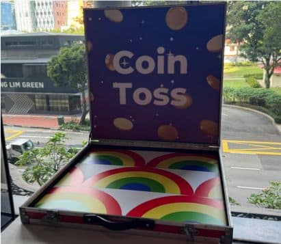 Coin Toss carnival game by BounceParkSG
