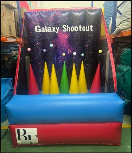 Galaxy Shootout inflatable game by BounceParkSG