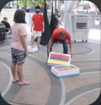Giant Eraser game by BounceParkSG