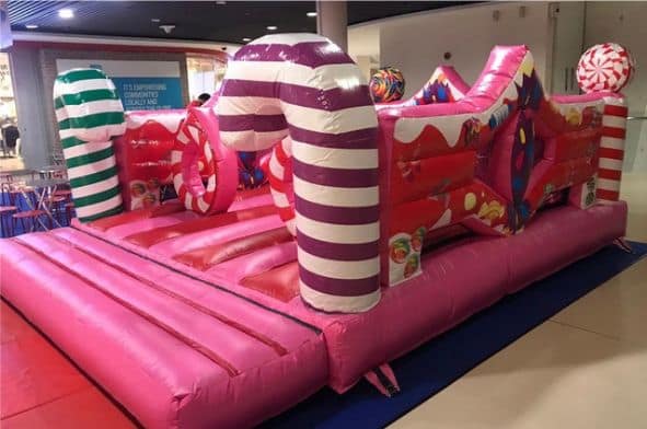 Lolipop Park themed bouncy castle by BounceParkSG