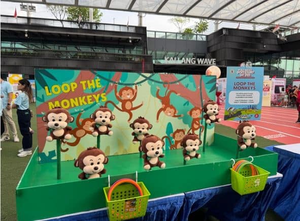 Loop the Monkeys carnival game by BounceParkSG
