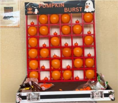 Pumpkin Burst carnival game by BounceParkSG