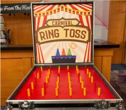 Carnival Ring Toss game by BounceParkSG