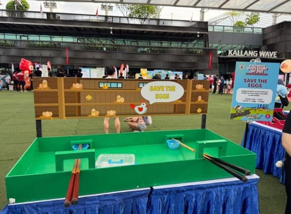 Save the Eggs carnival game by BounceParkSG