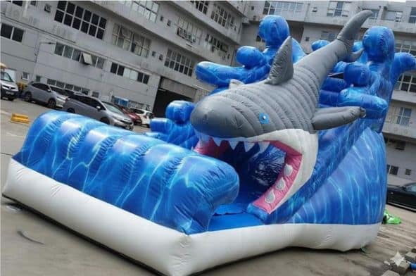 Shark Attack themed bouncy castle by BounceParkSG