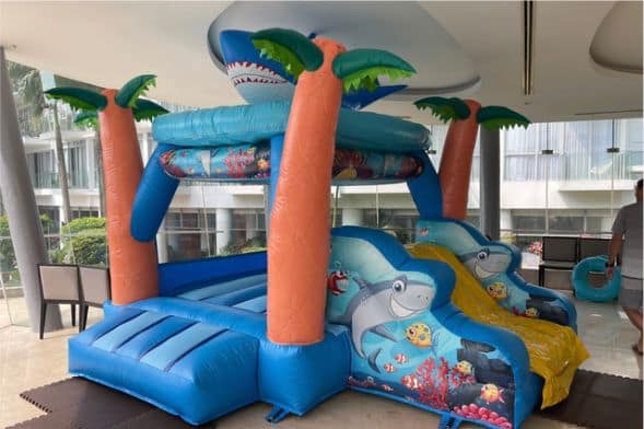 Shark Island bouncy castle by BounceParkSG