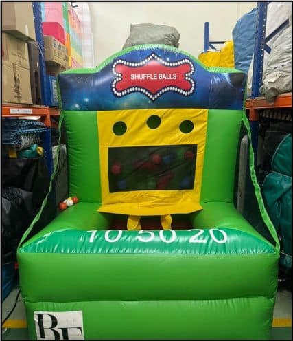 Shuffle Balls inflatable game by BounceParkSG