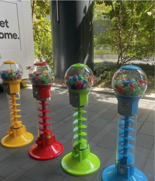 Spiral gum ball machine by BounceParkSG