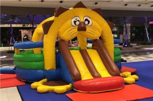 Sunshine Lion themed bouncy castle by BounceParkSG