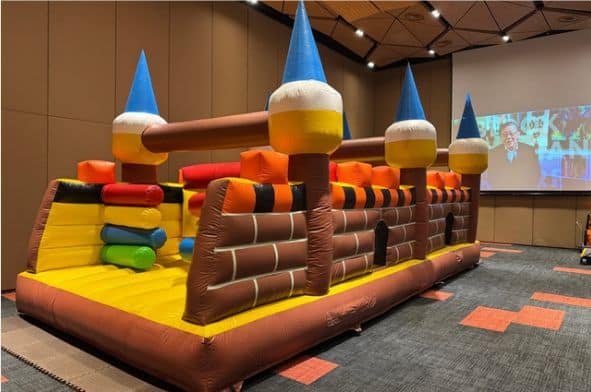 The 8m Obstacle inflatable course by BounceParkSG