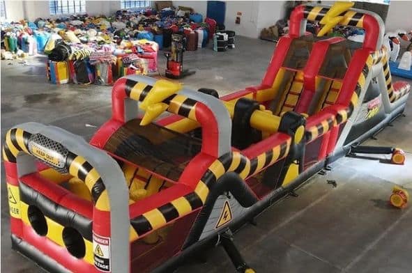 The Power Run Obstacle inflatable course by BounceParkSG