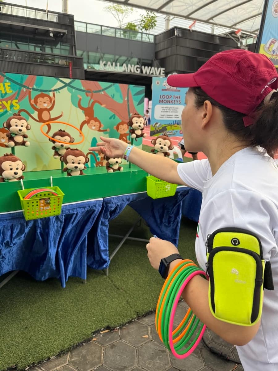 Games and fun setup at an event