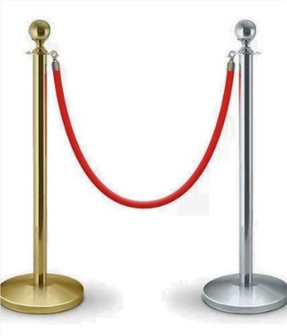 Rope Queue Pole for rent from BounceParkSG