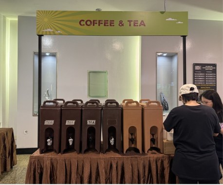Coffee & Tea live station at a BounceParkSG event