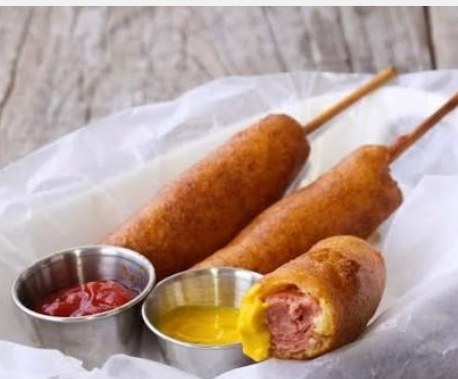 Corn Dog live station at a BounceParkSG event