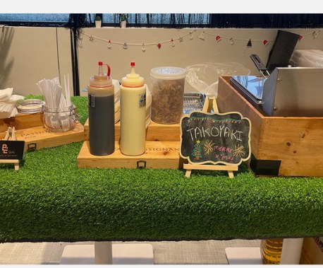 Deep Fried Takoyaki live station at a BounceParkSG event