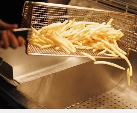 French Fries live station at a BounceParkSG event