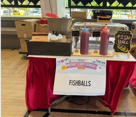 Fried Fishballs live station at a BounceParkSG event