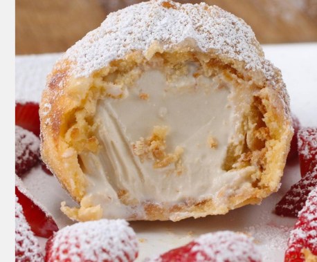 Fried Ice Cream live station at a BounceParkSG event