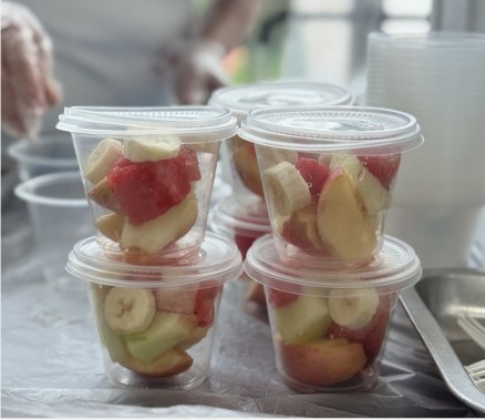 Fruit Cup live station at a BounceParkSG event