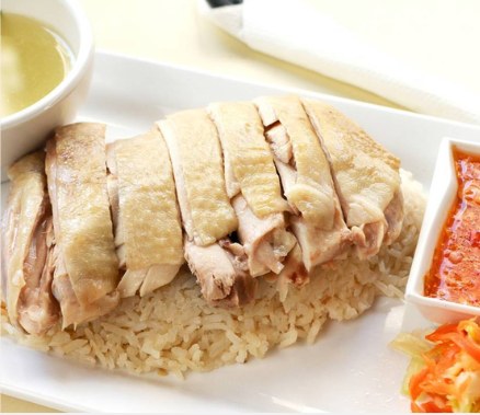 Hainanese Chicken Rice live station at a BounceParkSG event
