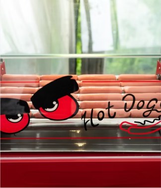 Hot Dog Bun live station at a BounceParkSG event