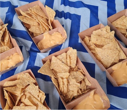 Nachos & Cheese live station at a BounceParkSG event