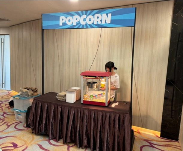 Popcorn live station at a BounceParkSG event