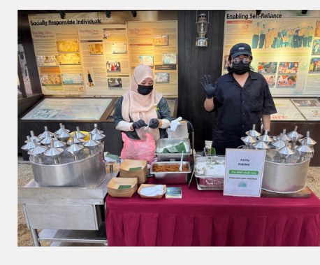 Putu Piring live station at a BounceParkSG event