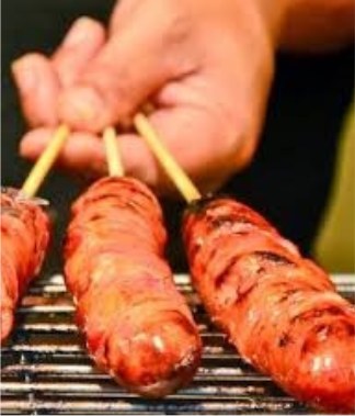 Taiwan Sausage live station at a BounceParkSG event