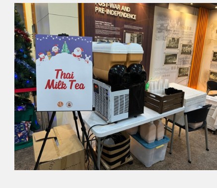 Thai Milk Tea live station at a BounceParkSG event