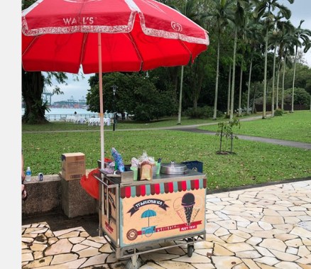 Traditional Ice Cream live station at a BounceParkSG event