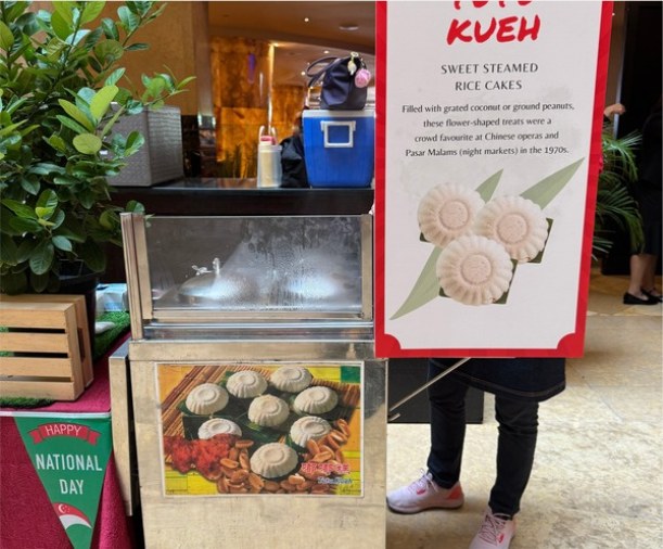 Tutu Kueh live station at a BounceParkSG event