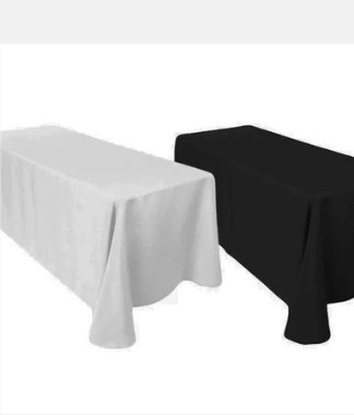 Rectangle Table (6ft x 2.5ft) with Spandex for rent from BounceParkSG