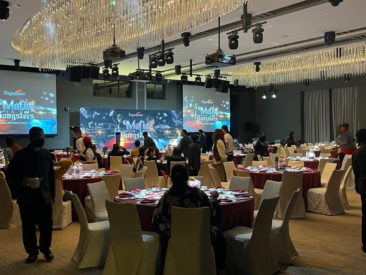 Dinner and Dance stage styling for a corporate client