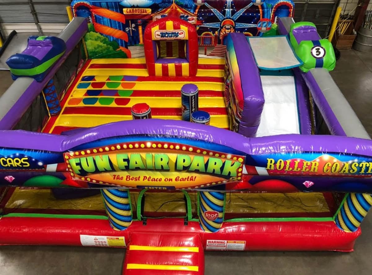 Fun Fair Park themed bouncy castle by BounceParkSG