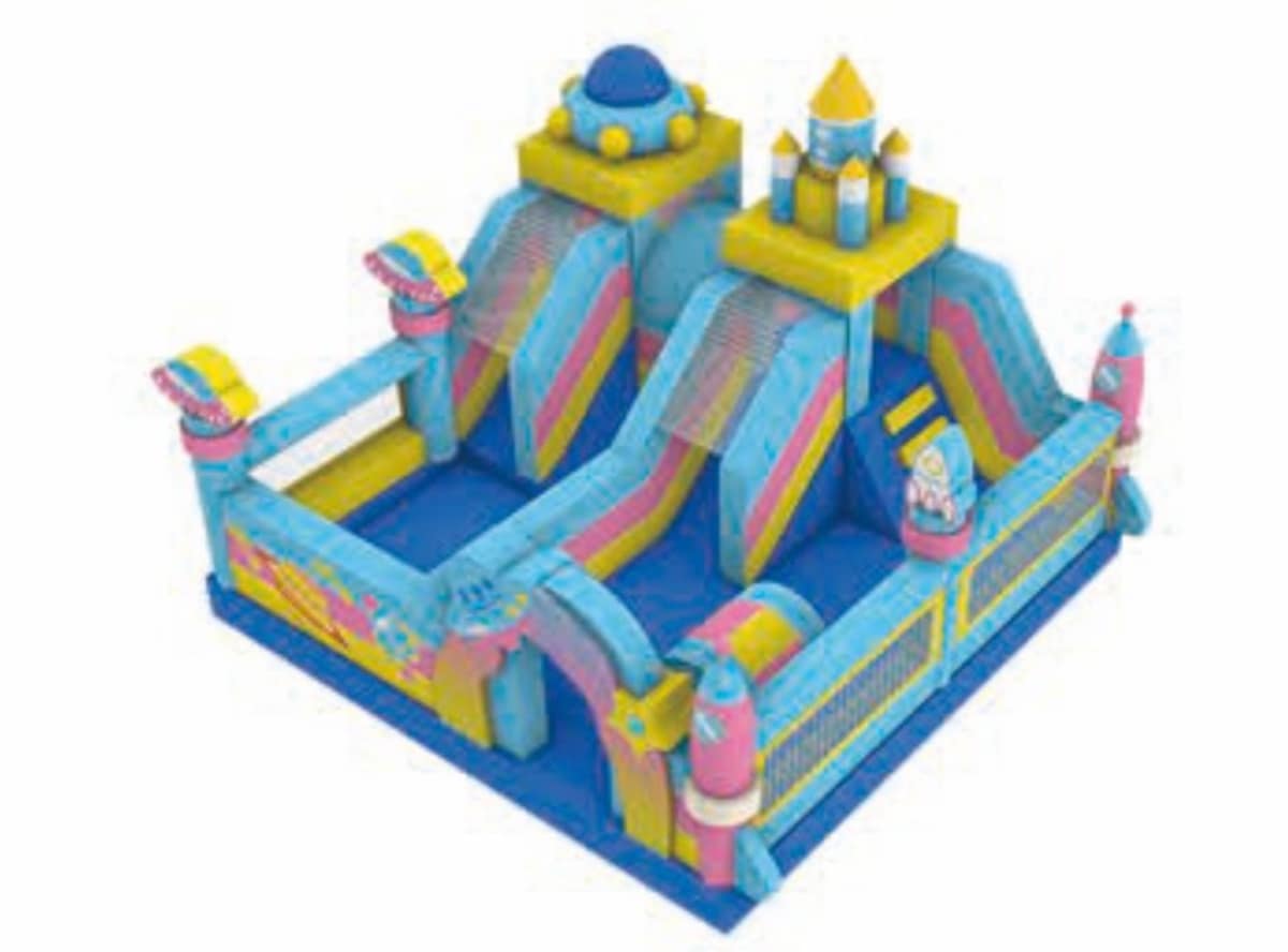 Outer Space Park themed bouncy castle by BounceParkSG